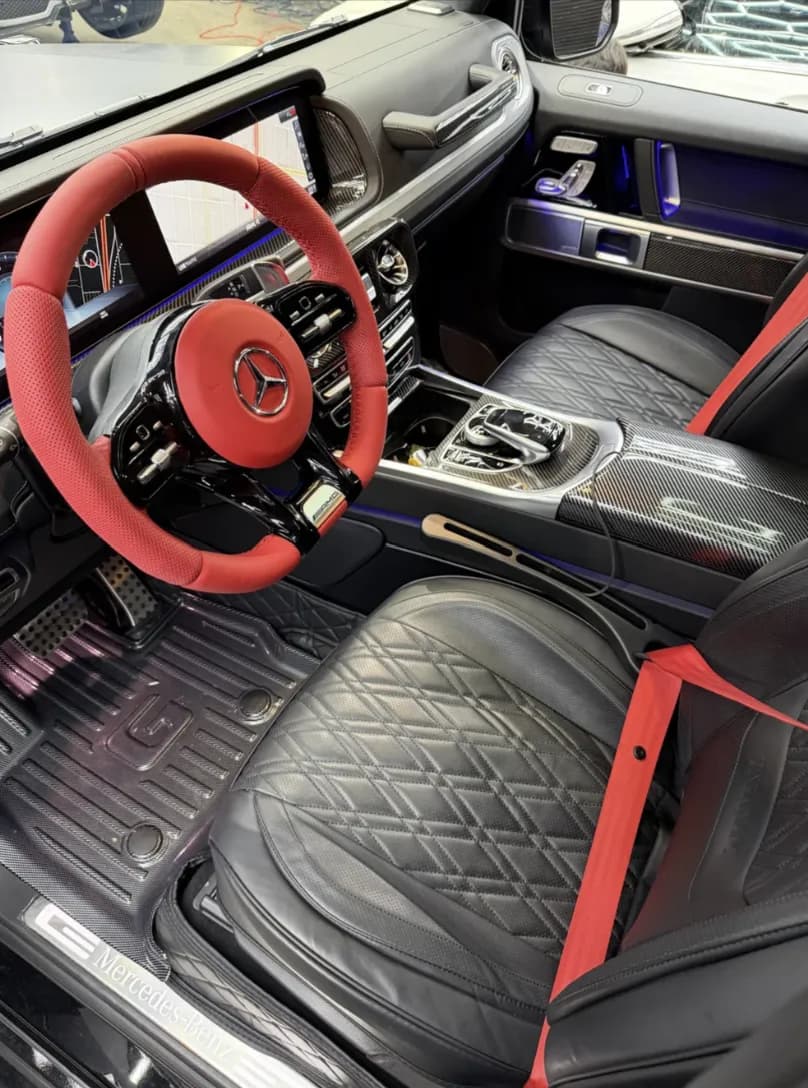 Mercedes-Benz G63 — Red & Black Interior