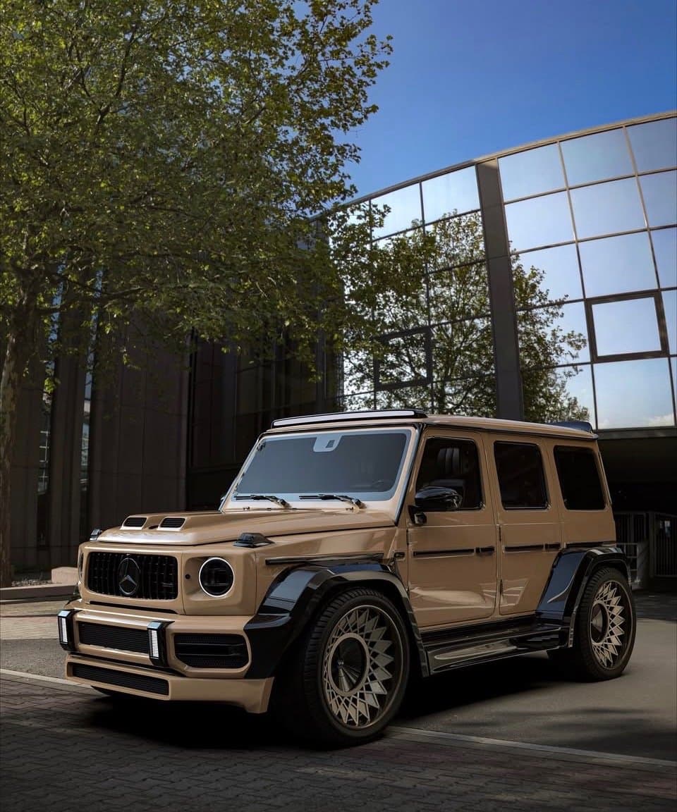 Sand Mercedes G-Wagon with Waido kit by Custom Car Garage Miami (10)