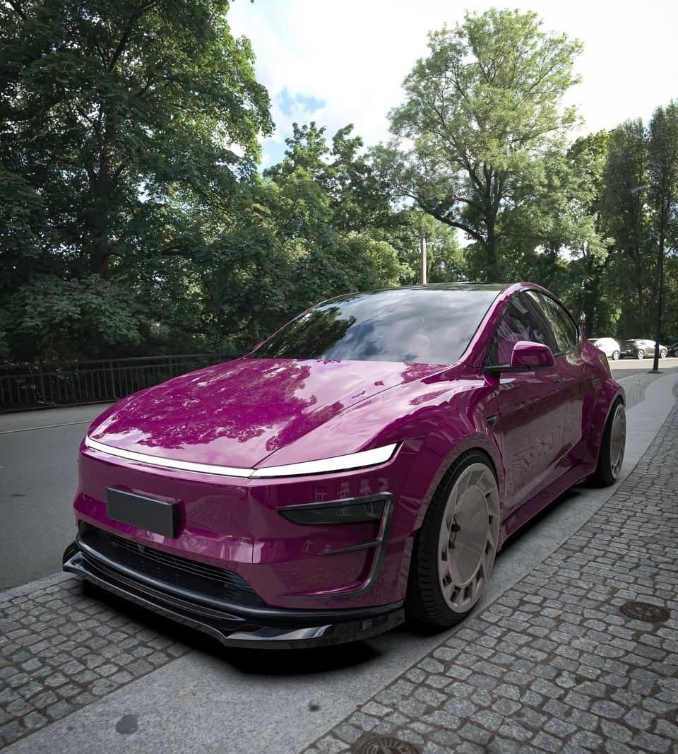 Tesla Model Y with Waido kit by Custom Car Garage Miami (14)